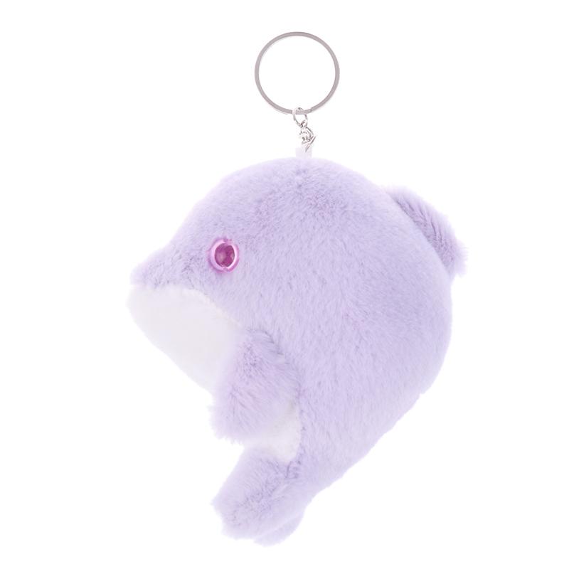 Kawaii Dolphin Plush Toy Cartoon Stuffed Animal Keychain Lovely Plush Doll Key Holder Backpack Pendant For Kid Gifts