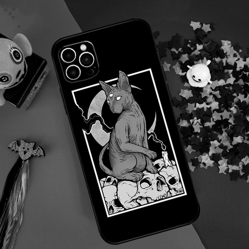 Sphynx Cat Bumper Case For iPhone 16 15 14 Pro Max 11 12 13 Pro Max Mini XR 16e 16 15 Plus Phone Cover