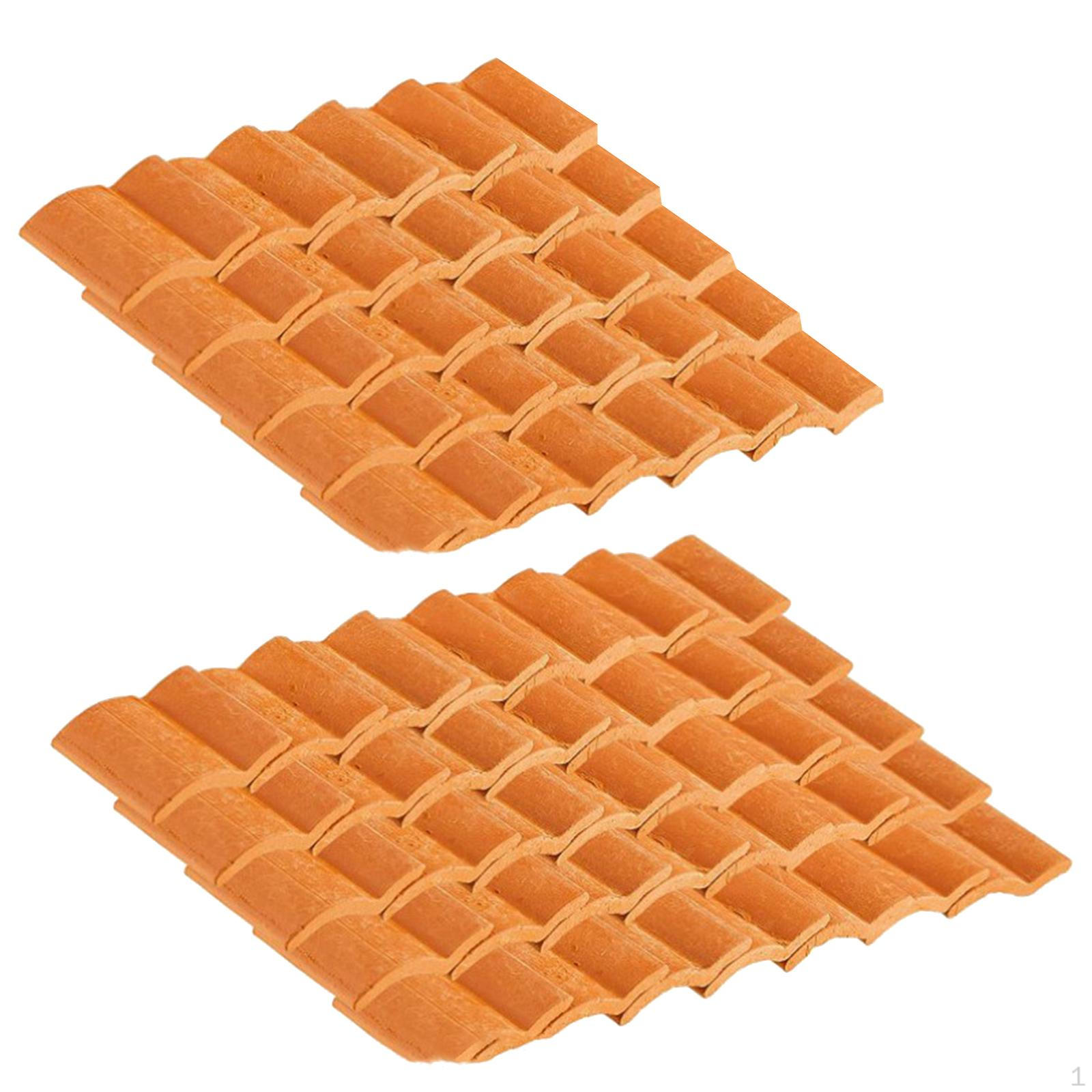 

Аксессуары для ландшафтного дизайна 1/16, упаковка из 60 кукольных домиков для Brick red S shape