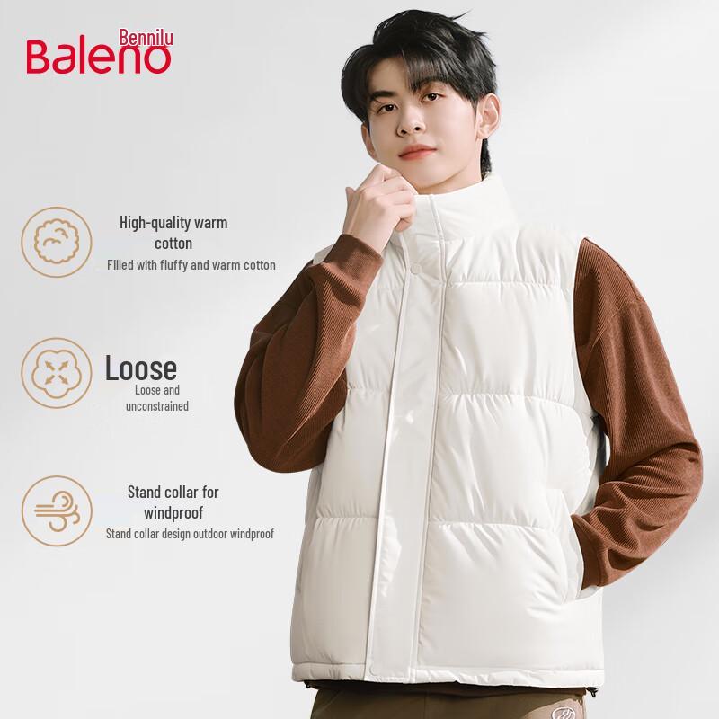 Baleno Men s Stand Collar Padded Vest XL