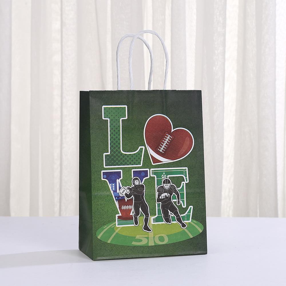 StoBag, American Football Gift Bags, for Birthday Parties, Super Bowl Celebrations,  12/30pcs