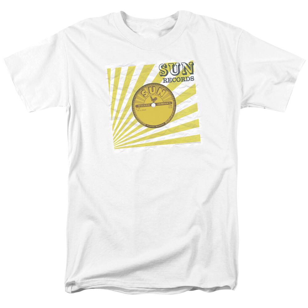 Sun Records Fourty Five T Shirt Licensed Classic Rock N Roll Merch White L