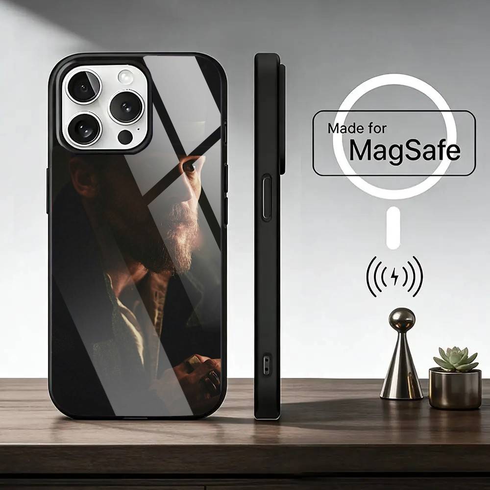 P-B-Alfie Solomons Phone Case For iPhone17,16,15,14,13,12,11 Plus,Pro Magnetic For Magsafe Wireless Charging iPhone15Plus