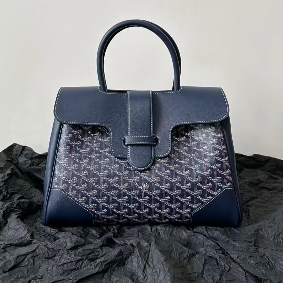 

Большая сумка-тоут из натуральной кожи для женщин, вместительная рабочая сумка из коровьей кожи, модная сумка для ноутбука, универсальная сумка-шоппер темно-синий