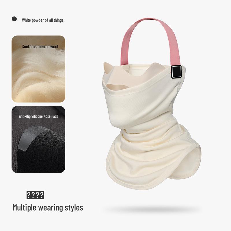 Unisex Thickened Fleece Winter Ski Mask - Warm, Windproof, Coldproof, for Autumn Outdoor Cycling