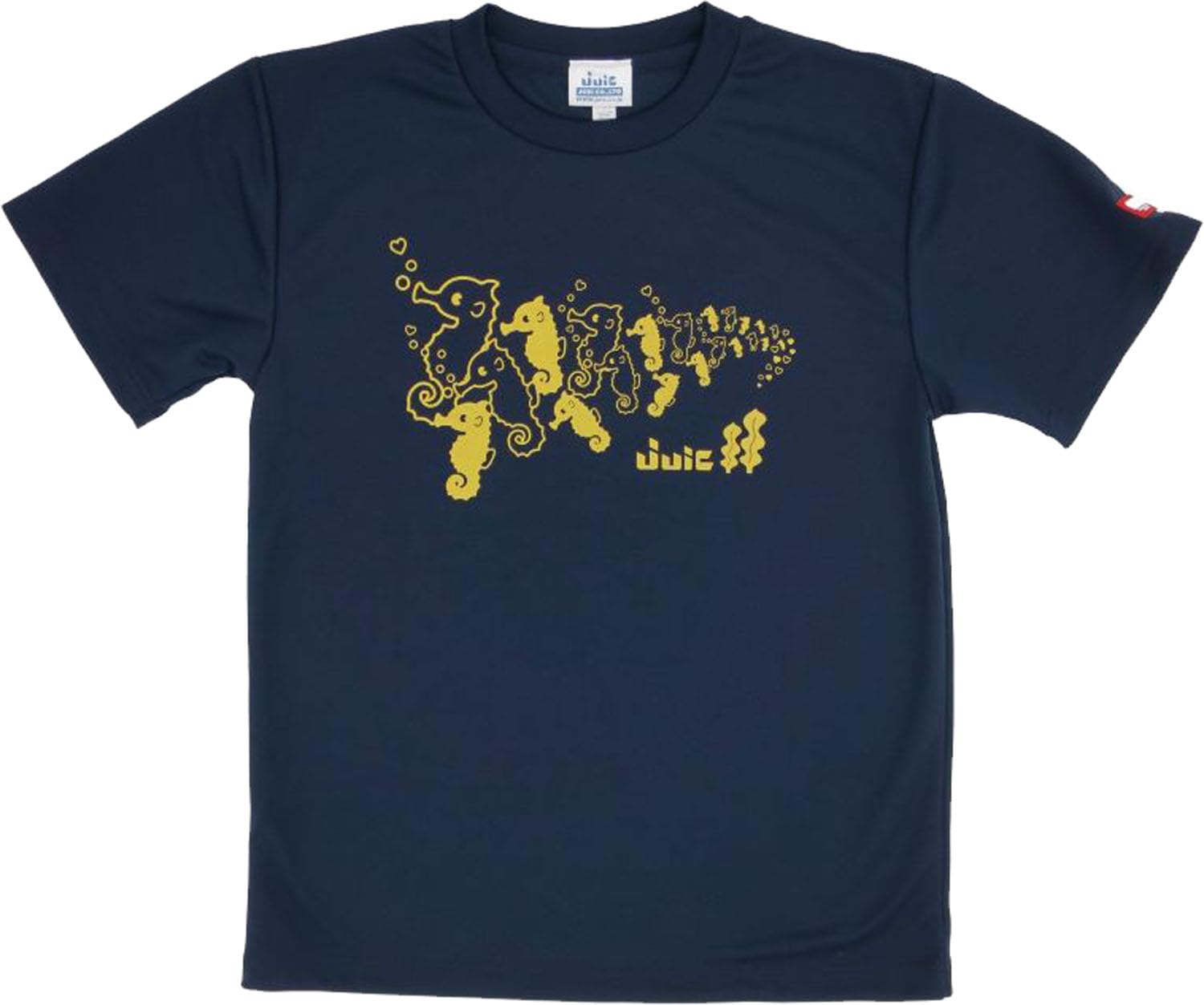 

Juwick Table Tennis Game Shirt, Lightweight Material, Moisture-Wicking, Quick-Drying, JTTA Certified, Seahorse Navy Gold, XXL, 5675