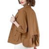 Women's Short Chinese-Style Trench Coat Jacket, Early Spring Casual Fashion for Moms (2025)