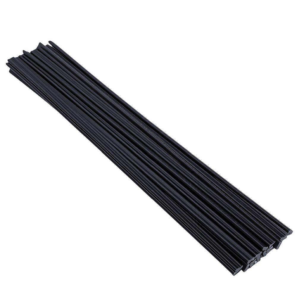 50 Pcs Plastic Welding Rod 20cm Dual Strand Round Welding Rods for Plastic Car Bumpers Kayaks Household Items Black