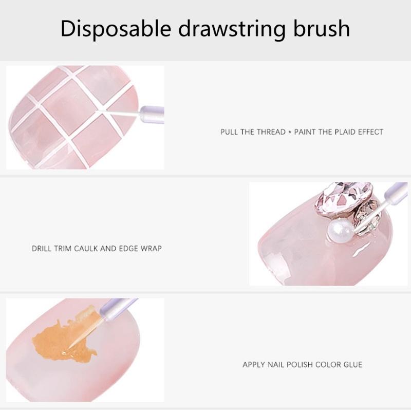 Nail Art Brushes,Striping Brush Nail Art Liner Brushes Nail Design Brushes for Long Lines,Tiny Details Nail Drawing Pens