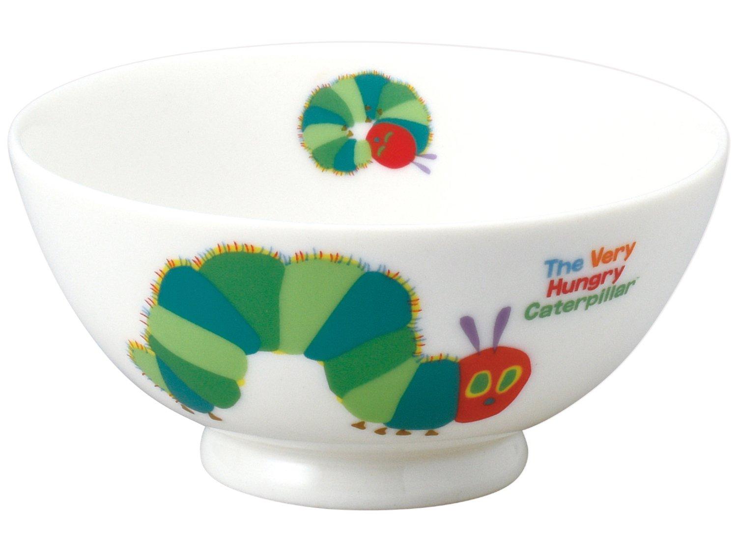 

Ippinsha Rice 11cm Made in Microwave and Dishwasher Very Hungry Caterpillar 807122 Children s Bowl, Diameter, Japan, Safe, White, Design, белый