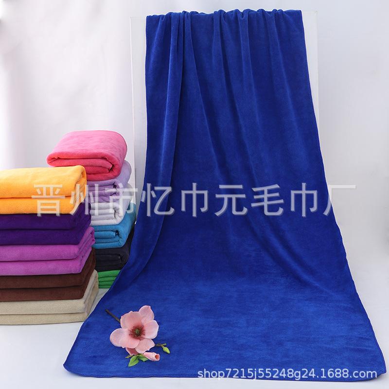 Fine fiber thickened bath towel 80 * 180 400g absorbent beach bath towel