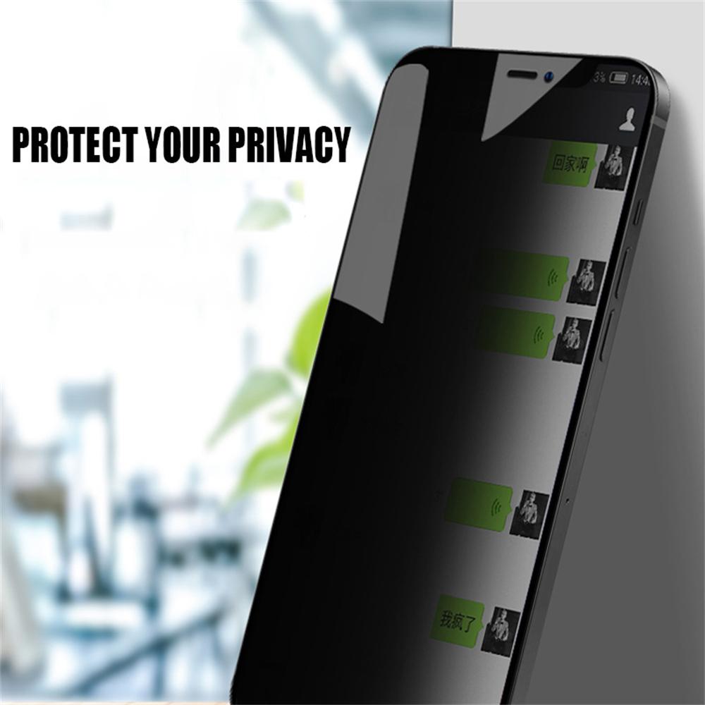 4Pcs Privacy Screen Protector For iPhone 15 14 13 12 11 16 Pro Max Mini Anti Spy Tempered Glass For iPhone 7 8 Plus SE X XR XS MAX