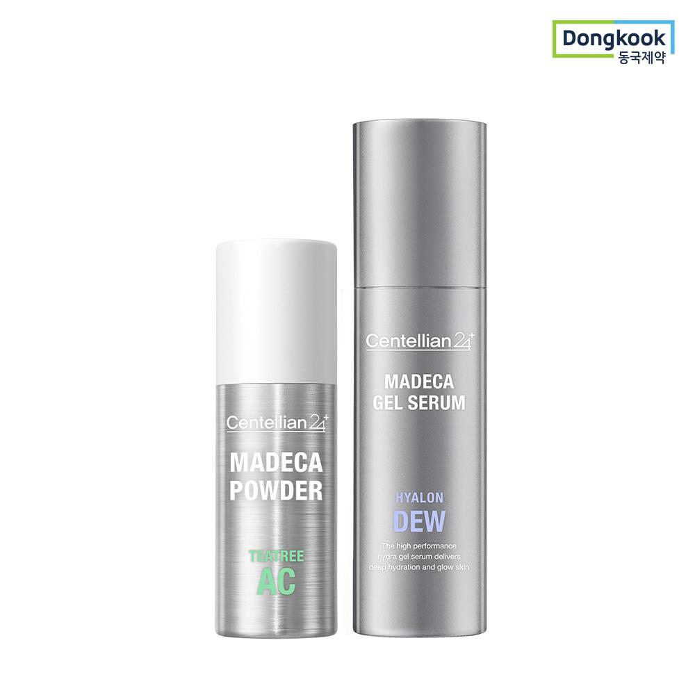 Madeca Powder Tea Tree AC Madeca Powder 6g x 1 + Madeca Gel Serum Hyaluronic Acid 30ml x 1