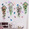Butterfly Wall Stickers 3D Flower Wall Stickers Lightweight Wall Stickers Aesthetic Wall Decoration PVC Material