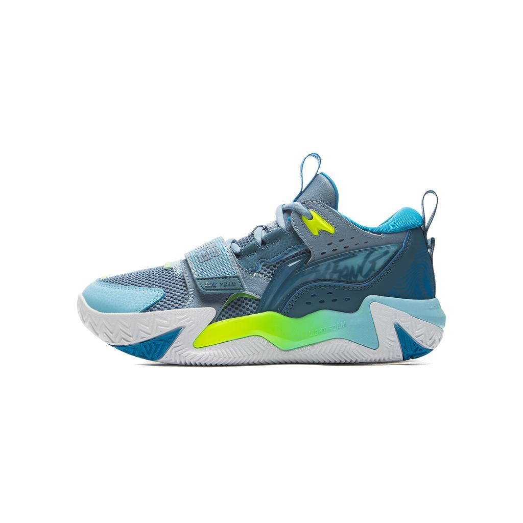 Li Ning Kids Basketball Angry Bloom Team Fashion Sports Simple Low Top Basketball Shoes Kids Sneaker YKBV016-5