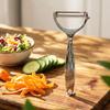 Multifunctional Peeler, Zinc Alloy Vegetable Fruit Cutter for Potato Apples, Ergonomic Kitchen Scraper with Hanging Hole
