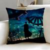 classic anime Steins Gate Cushion Cover Soft  EasyWash Pillow Case  Versatile for Couch Bed Travel and Office