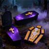 Halloween Party Decorations 3D Printed Folding Coffins Figurine with Skeleton Ornament Miniature Articulated Statue Durable Pla Sculptures