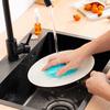 Silicone Double-sided Shower Brush Dishwashing Brush Cleaning Brush Tableware Brush Kitchen Supplies