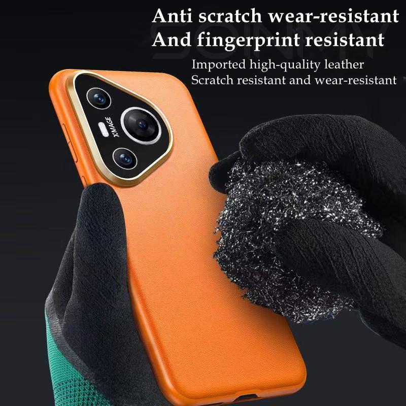 High-end Premium Leather Case for Huawei P70 Pro Art Luxury Business Design Ultra Thin Mobile Phone Cover for Huawei P60 P50 Pro