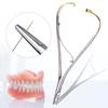 1 Stück Dental-Nadelhalter-Zange Edelstahl Kieferorthopädisches Instrument Goldener Griff für Zahnklinik
