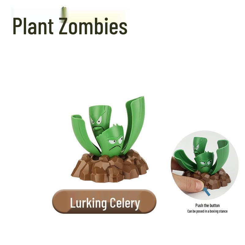 Plants vs. Zombies Toy Set: Machine Bug, Football Gun, Pea Pod, Carnivorous Plant Models