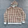 European and American Y2K double-sided street hip-hop plaid hoodie
