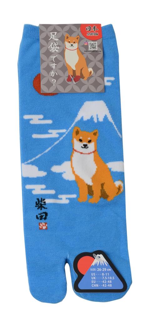 Friends Hill Tabi Medium Japanese Blue Socks, (approx. 26-29cm), Shibata,