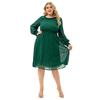 Spring New Large-size Women's Long-sleeved Dress Source