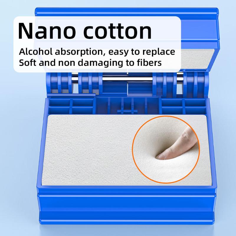 Optical Fiber Core Wiping Cleaning Tool Fiber Optic Cleaner With Cleaner Cotton/Alcohol Storage Bottle (Empties) 1Set