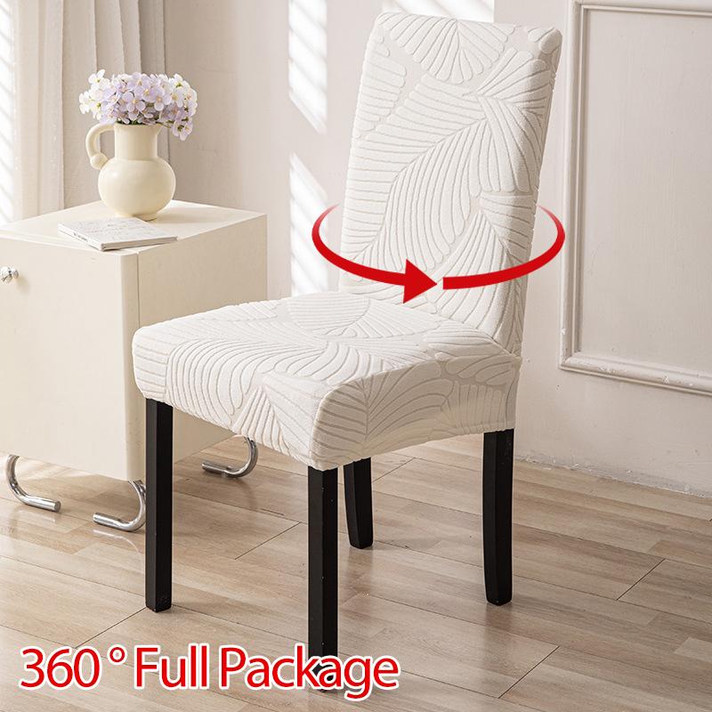 Universal Stretch Leaf Chair Covers Removable Solid Seat Slipcovers for Dining Room Banquet 1 2 4 6 Pack