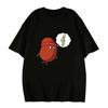2026 Spring Summer Funny Fruit Printed  Casual Short Sleeve Tshirt Y2k Gothic Casual Round Neck Streetwear