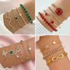 3-5 Stuks/Set Luxe   Armbanden Geometrisch Vierkant Verstelbare Manchet Armband Sieraden Set Cadeau