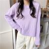 Sweaters Women Autumn and Winter Outer Wear Loose Knitted Sweater Solid Color Pullover Twist Bottoming Top