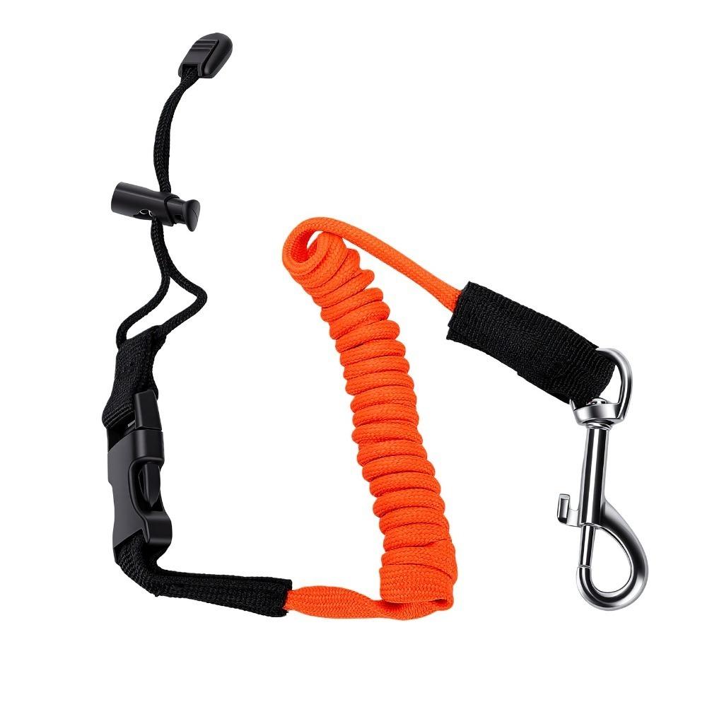 Shock Cord Kayak Paddle Leash with Ti Alloy Clip Kayak Tether  Outdoor Adventure
