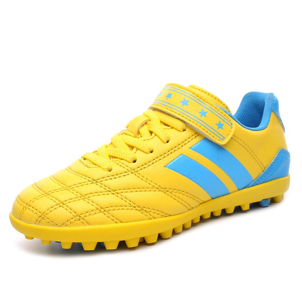 Children'S Football Shoes Tf Broken Nails Boys And Girls Students Training Shoes Velcro Buckle Non-Slip Sports Shoes