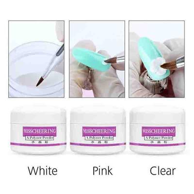 Professioneel acrylpoeder Crystal Nail Art Tips Builder transparant poeder