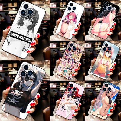 Anime Zomer Bikini Meisjes Beschermhoes Voor iPhone 11 14 12 13 Pro Max Mini X XR XS Max 7 8 Plus SE 2020 Telefoonhoesje