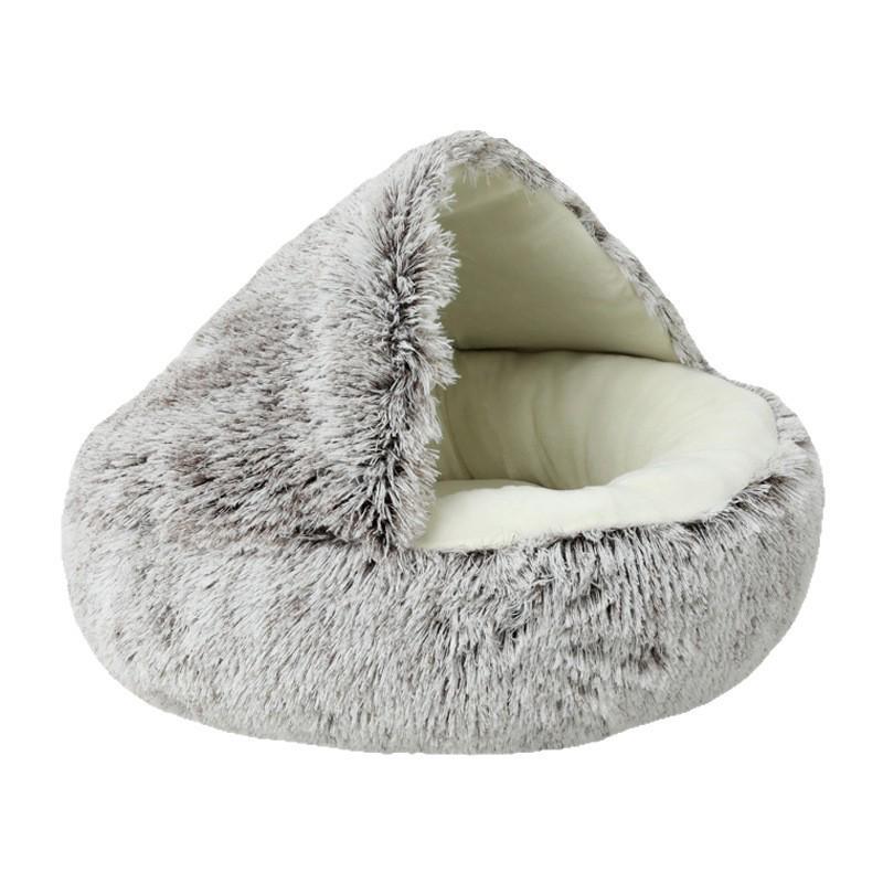 Cozy Semi-Enclosed Winter Pet Nest for Dogs & Cats