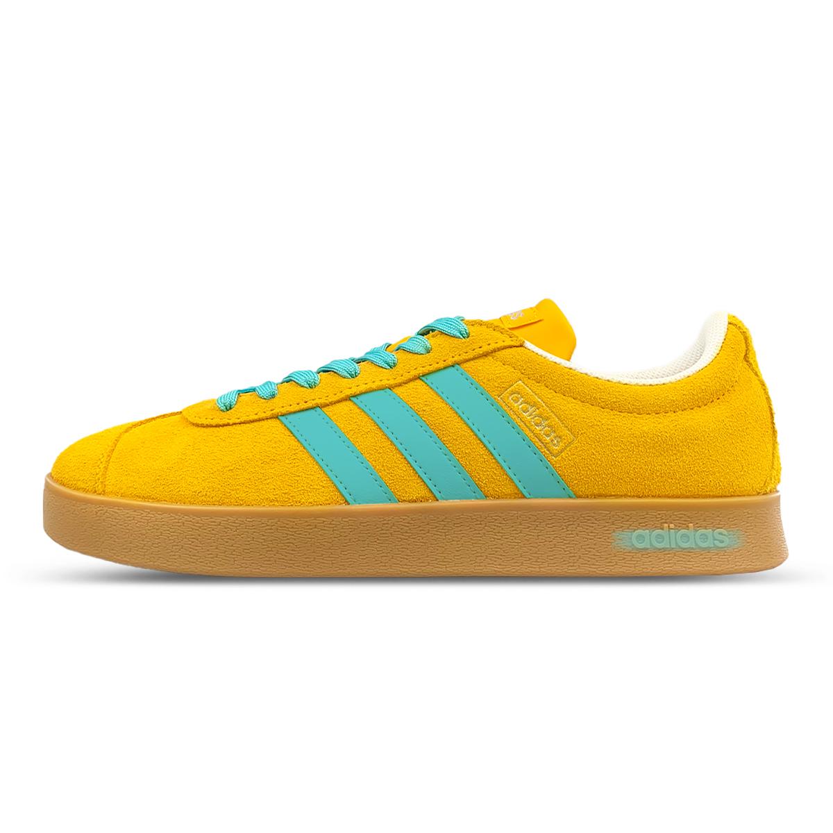 

Adidas VL COURT 2.0 Slip Resistant Abrasion Resistant Low top Skateboard Shoes Unisex Yellow Green JI0495(Team116-) 35