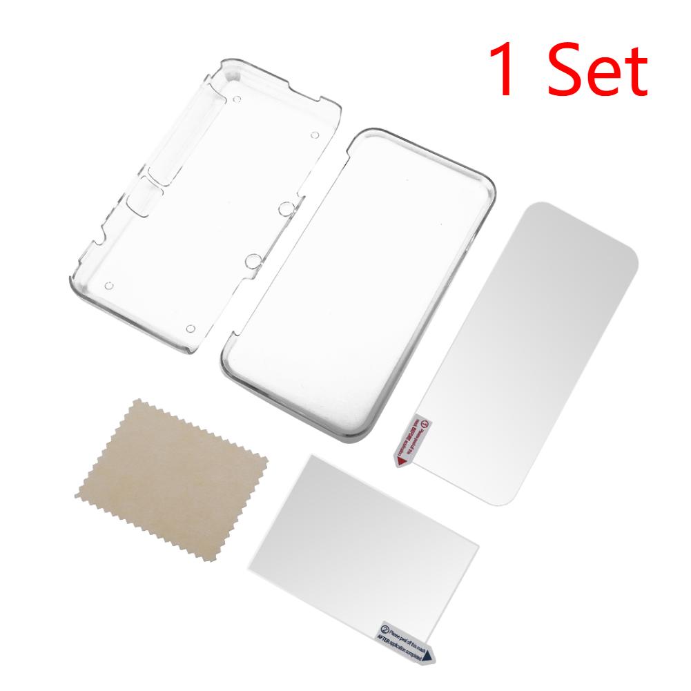 

Cover Case for Nintendo NEW 2DS XL Transparent Protective Cover Case + Screen Film LCD Screen Protector for Nintendo NEW 2DS XL