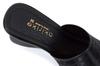 Mule Sandals Made In Japan Office Signature Wedge Sole Black Size M [Akiriko] Approx. 7.5cm