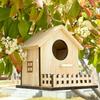 Parrot Mating Box Wood Bird House Hanging Bird Feeder House Bird Nest  Patio Decorative