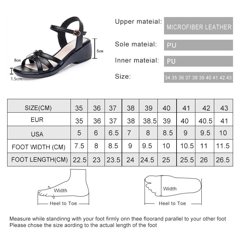 Fashion AIYUQI Women's Sandals Wedge Large Size 41 42 43 Summer New Non-slip Women's Roman Sandals Fish Mouth Mother Sandals Ladies