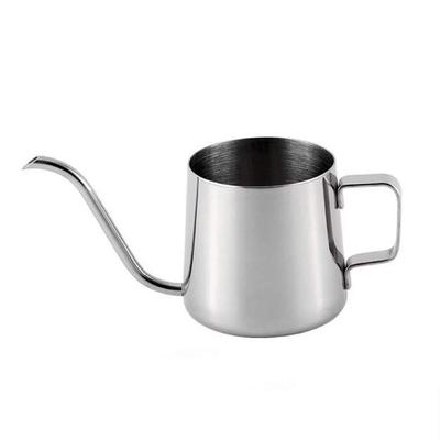 NITIUMI Kaffeekanne, Kaffeekessel, Tropfkessel, Kaffee-Tropftopf, Kessel, Tropftopf, schmale Öffnung, leichter Edelstahl, geeignet für Kaffee, Tee, Milch