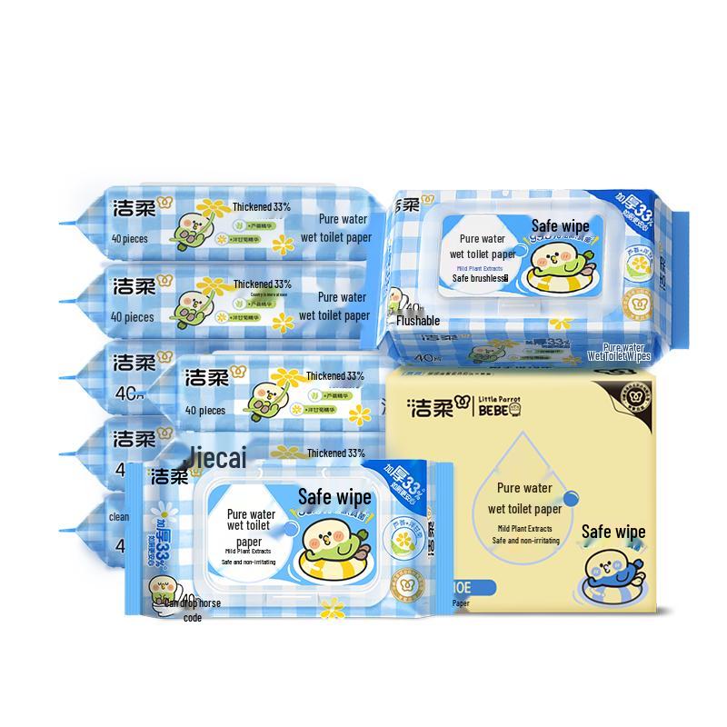 

Jierou Смываемые влажные салфетки для туалета