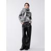 ELLE Women's Lambswool Mohair Jacquard Sweater