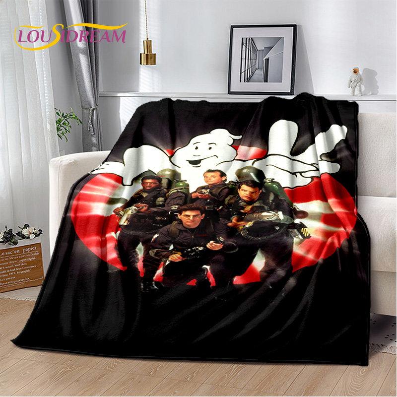Cartoon G-Ghostbusters Movie Plush Blanket,Flannel Blanket Throw Blanket for Living Room Bedroom Bed Sofa Picnic Leisure Napping