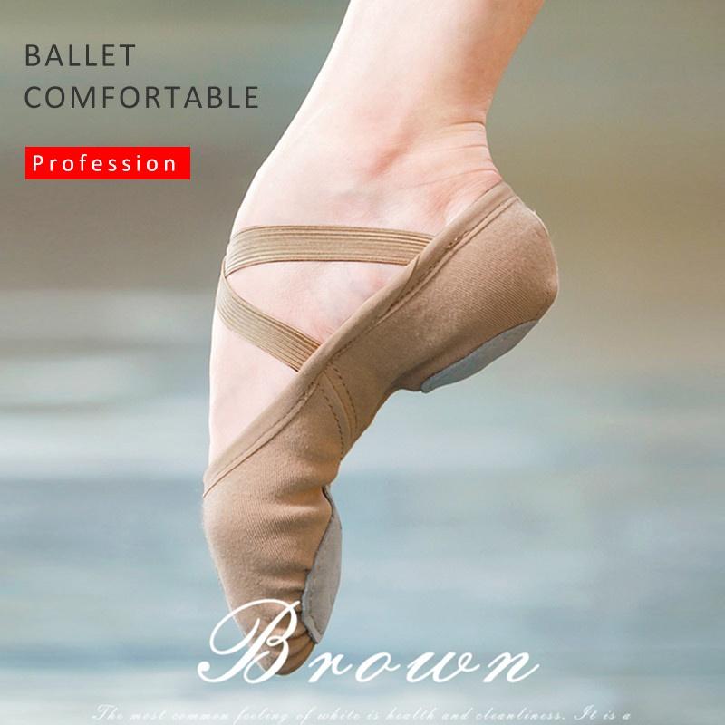 Zapatos de baile, suela de Ballet, zapatos de cuero, zapatillas de baile para adultos de alta calidad para niñas y mujeres