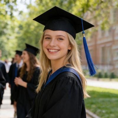 Gorro de graduación Yousheng con borla, tamaño ajustable, ligero, mate, ideal para solteros, ceremonias, fiestas y celebraciones.